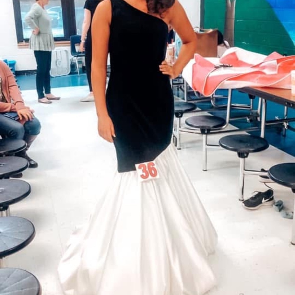 Black and white pageant dress for sale